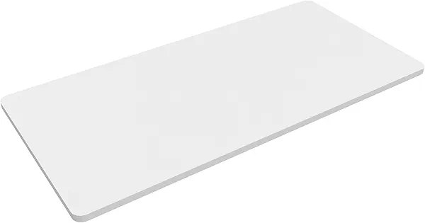 FLEXISPOT Whole Piece 60"x24" Desktop 1" Thickness Height Adjustable Desk Rectangular Tabletop White Board (60INCH White Top)