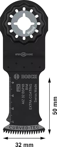 Lame pour outil multifonctions STARLOCK PRO BIM Extra bois dur AIZ 32 BSPIB 32x50mm BOSCH 2608669070 - vue 3
