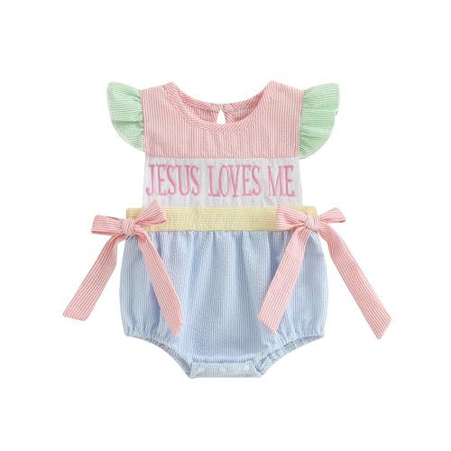 My First Easter Baby Girl Outfit Romper