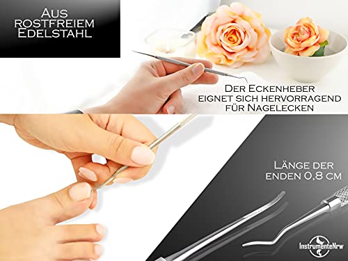 Hoeklifter met recht en gebogen uiteinde als speciaal model voor voetverzorging en nagelverzorging - Image 4