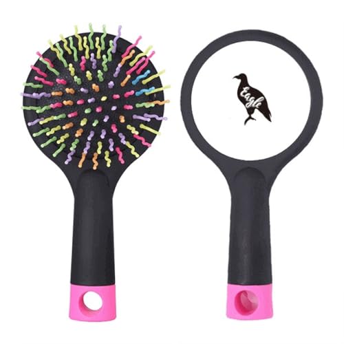 Brosse à cheveux démêlante pneumatique bicolore Eagle pour nœuds et cheveux rebelles