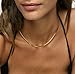 Hey Harper Herringbone Chain Necklace - Waterproof Jewelry - 14k Gold, Tarnish free, Stainless Steel Jewelry for Women, Stainless Steel, No Gemstone
