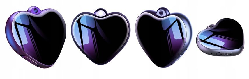 Dictáfono Q66 en Forma de Corazón | USB 8GB | Audio HD 3072kbps, Reducción de Ruido, activación por Voz