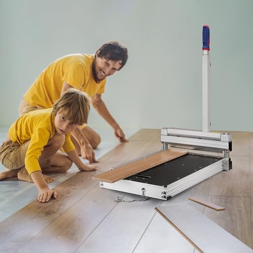WORKPRO 340mm Laminat Bodenschneider Laminat Bodenbelag Werkzeuge für Mehrschichtbodenbelag Parkett Gummi Konkave Basis, LVT, VCT, SPC, LVP, WPC und Vinyl Diele