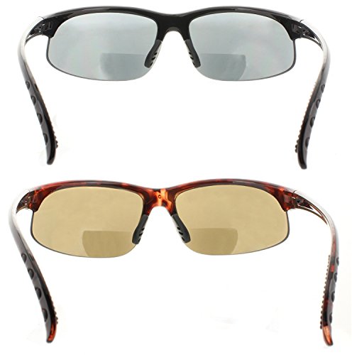 Bifocal Sun Reader Sport Wrap Reading Sunglasses Readers #TOP2