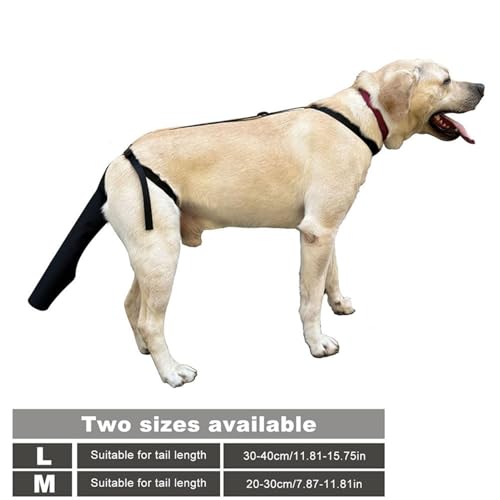 Schwanzschutz für Hunde – Verstellbare Schutzbandage für verletzte Hundeschwänze, Weiches und atmungsaktives Material zur Heilungsunterstützung | Wundpflegehilfe zur Vermeidung von Leckwunden, Schutz
