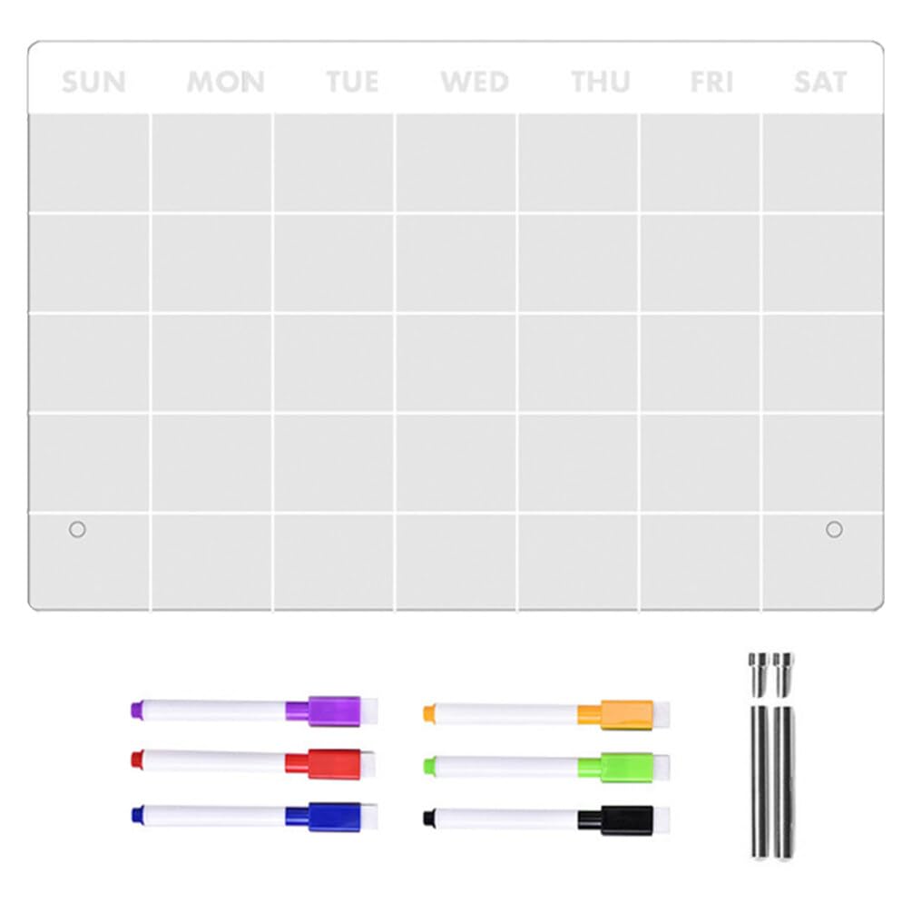 Pizarra Blanca De Escritorio Acrílico Calendario Semanal Planificador Lista De Tareas