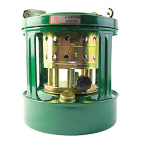 Estufa de Parafina Portátil for Exterior con Mecha Estufa de Camping Calefactor Estufa de Parafina Metálica for Uso Doméstico Estufa Pequeña Paravientos de Tres Capas