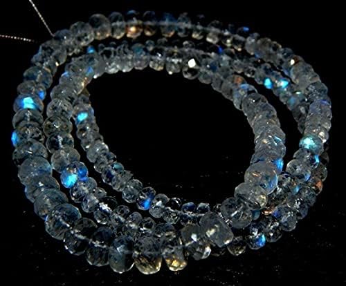 Perles tanzanite naturelle pour enfilage et confection collier unique