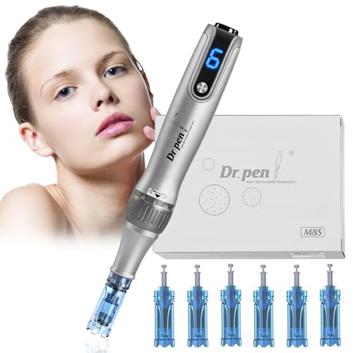 Dermapen Ultima M8S - Bolígrafo de microagujas inalámbrico para microagujas (36 pines x 3 y 12 pines x 1 agujas, para arrugas, rayas, nardos y pérdida de cabello