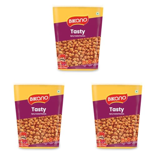 Image of Bikano Tasty Spicy Crunchy & Roasted Snack | Premium Nutty Delight with Rich Spices | Perfect Munch for Any Time | Packed with Bold Flavors & Quality Ingredients - 1kg (Pack of 3)