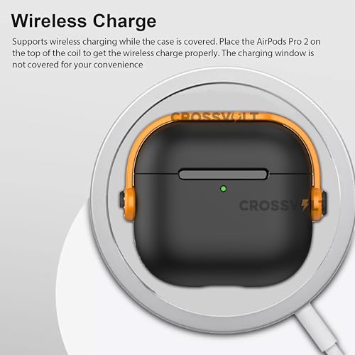Image of Anti-Lost Lid Design Case Cover and Full Protection Compatible with Airpods 4 and AirPods 4 with Active Noise Cancellation(ANC) 2024 with Carabiner Yellow and Black