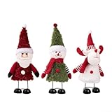 Photo Gallery hohovyvy set di personaggi natalizi con babbo natale, pupazzo di neve e renna, decorazione da tavolo per il periodo invernale, altezza 30,5 cm Photo Gallery hohovyvy set di personaggi natalizi con babbo natale, pupazzo di neve e renna, decorazione da tavolo per il periodo invernale, altezza 30,5 cm