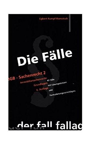Rumpf-Rometsch, E: Faelle Sachen. 2