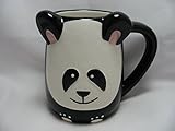 Panda Bear Hand Painted 16oz Panda Stone ware Coffee Mug by Tag