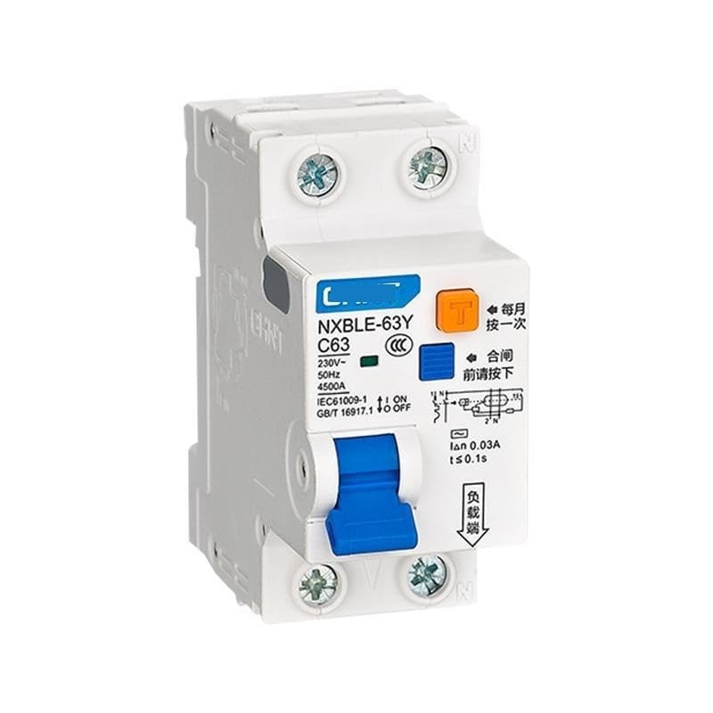 Miniature Leakage Circuit Breaker NXBLE-63YH 1P+N C6 75mA 6kA