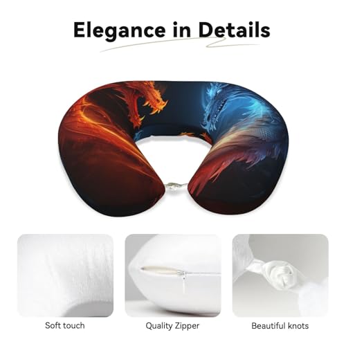 Almohada de espuma viscoelástica para cuello de viaje miniatura 3