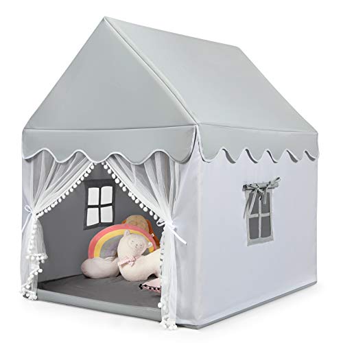 Cabane enfant anti-insectes avec moustiquaire et tapis épais pour intérieur et extérieur