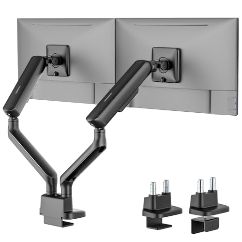monTEK Dual Monitor Arm, Mechanical Spring Monitor Arm for 17-35' Screens, Adjustable Monitor Desk...