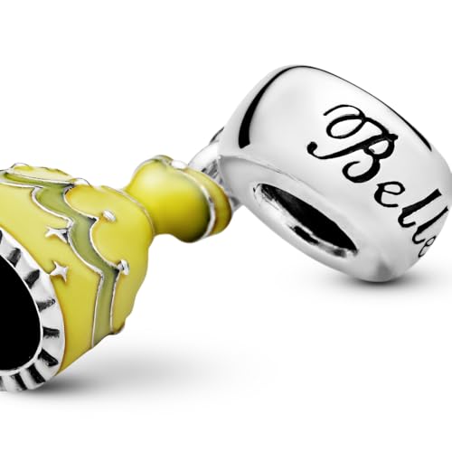 Bellelaro Cartoon Princess Charm Sterling Silver Enamel Dress Bead jewelry for Women European Bracelet Necklace4