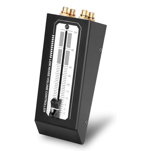 Controlador de volumen, equipo de ajuste de volumen, ajuste de 128 mm, entrada/salida estéreo, sin necesidad de alimentación eléctrica, para audio, conferencias y presentaciones miniatura 1