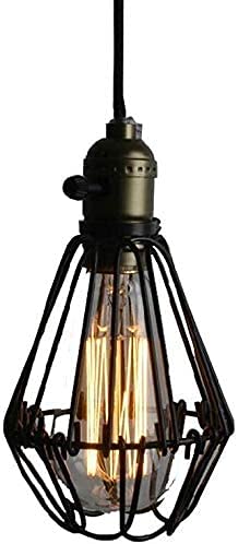 Lámparas industriales E27 vintage de techo estilo retro para salón y restaurante