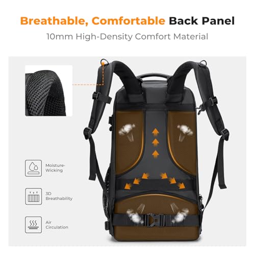 Image of K&F CONCEPT Camera Backpack,Camera Bags for Photographers 30L Large Capacity with Raincover and 16 Inch Laptop Compartment Compatible for Canon /Nikon /Sony /DJI Mavic Drone Travel