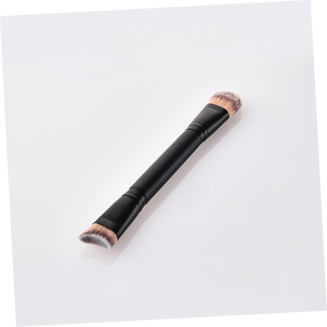 FOMIYES Dual Ended Makeup Brush Blush Bronzer Wooden Handle Powder Brush Perfect for Blending