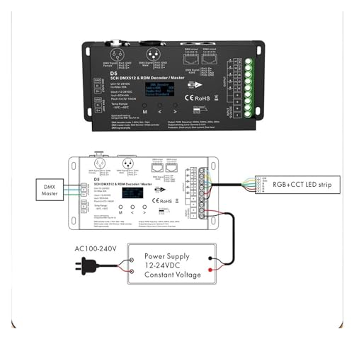 Variateur DMX512 résout le scintillement LED avec gradation 16 bits écran OLED - 3