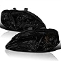 Spec-D Tuning Oem Smoke Lens Headlights Jdm Compatible with Honda Civic Ek Ex Lx Si 1999-2000 L+R Pair Head Light Lamp Assembly