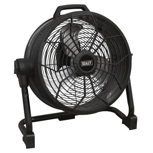 Sealey 230V/20V SV20 Series 16" 2-in-1 Cordless/Corded High Velocity Drum Fan - HVD16C