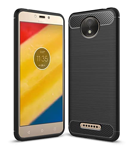 Image of Amazon Brand - Solimo Back Cover Case for Motorola Moto C Plus | Compatible for Motorola Moto C Plus Back Cover Case | 360 Degree Protection | Soft and Flexible (TPU | Matte Black)