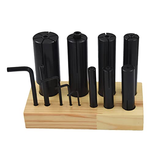 mitoharet Confezione da 8 mandrini espandibili per tornio ad alta precisione, mandrini da 1/4 a 1-1/4