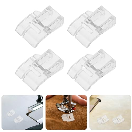 Set 4 Pies de Máquina de Coser Low Shank Transparente miniatura 5