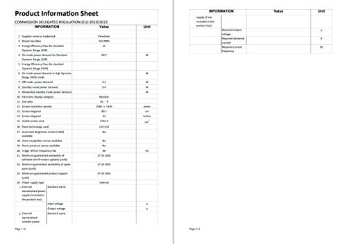 Product Image 1: ViewSonic VX3276-2K-MHD 32 Inch Frameless Widescreen IPS 1440p Monitor with HDMI DisplayPort and Mini DisplayPort