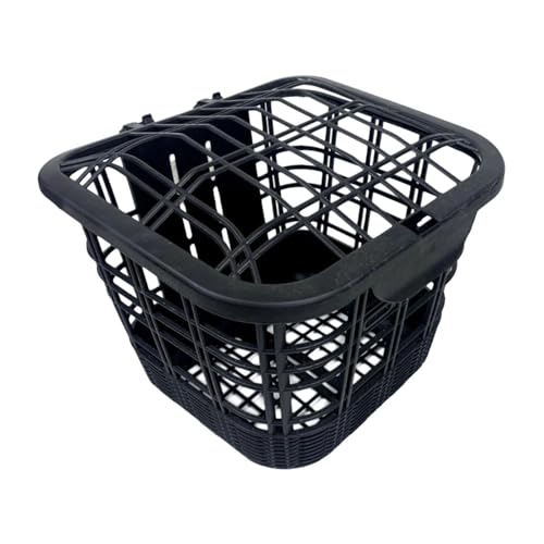 LckCryspho 自転車フロントバスケット 23×28×33cm ? ハンドルバー収納可能 大容量 耐摩耗設計 キャンプやピクニックに適した多用途アクセサリー