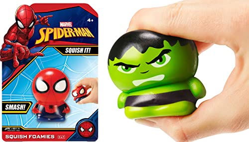 Image of JA-RU Marvel Avengers & Spiderman Squishy Foam Ball (1-Pack Assorted) Slow Rising Squishy Toys for Kids | Superhero Stress Balls & Anger Management Toys | Teacher Treasure Box Prizes. ABC-6811-1