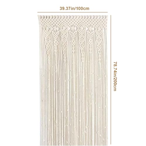 Cortinas bohemias de macramé tejidas a mano para separar ambientes con estilo único 3