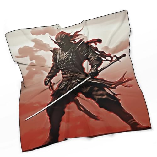 27 Inch Head Scarf for Women Men Bandana Samurai Silk Scarf Lightweight Neck Tie Neckerchief Headscarf Hair Wrap Face Mask3