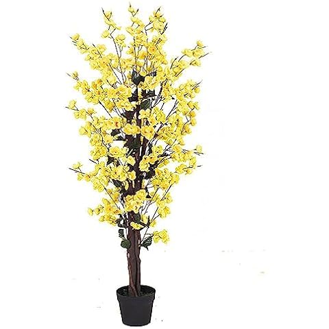 Leaf 120cm Artificial Yellow Blossom Tree Cover