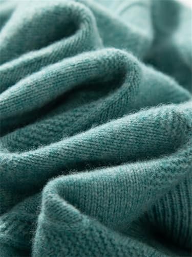 Men’S 100% Merino Wool Sweater O-Neck Cable Knit Thick Pullover Long Sleeve Winter Warm Casual Comfortable Tops3