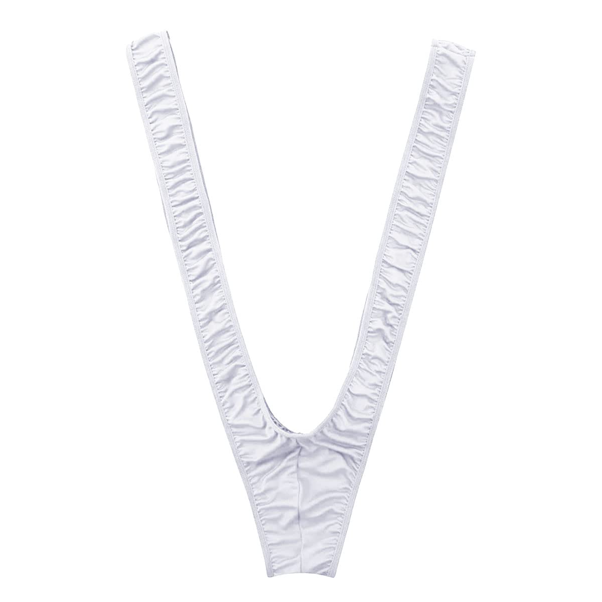 River Island - Slip Bikini Stile Perizoma Rosa Acceso Con Volant Sui - Foto 8