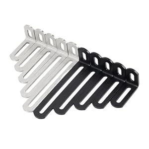 Yfozd YFOZD Edelstahlwinkel Schwarz 120mm