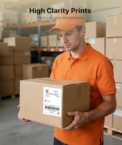 Image of Rongta RP425 Black Label Printer+500PCS Thermal Labels