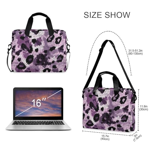 Bolsa maletín para portátil 15.6 pulgadas morado estampado miniatura 5