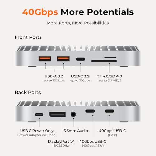 RayCue RayCue 40G Mac mini M4 ドック&スタンド 8T NVMe SSDエンクロージャ付き の商品画像 1