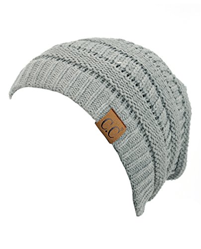 Image of Cambridge Select Thick Slouchy Knit Oversized Beanie Cap Hat