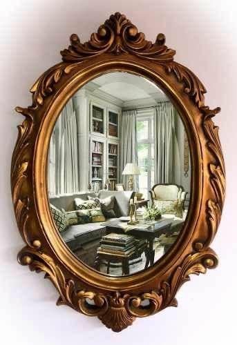 THE SARA ENTERPRISES Wooden Wall Mirror Frame Size (16x24) Inch Only Frame with Out Mirror Colour Antique Gold Decorative Wall Mirror for Living Room-image-25