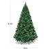 Best Choice Products Artificial Christmas Tree, 6ft Premium Unlit Hinged Design, Dense Branches Realistic Holiday Décor​ w/Easy Assembly, Base