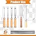 Lanties 6 Pcs Professional Woodworking Tools Set 4 Piece Wood Chisel Bevel Edge Chisel Set 1/4